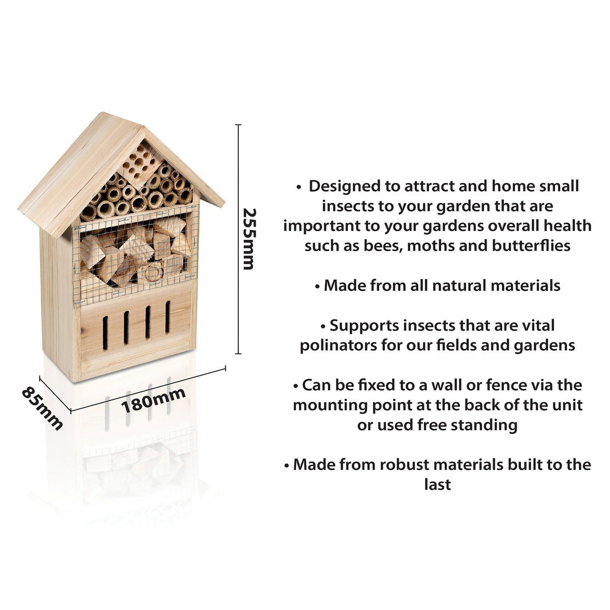 St Helens Home and Garden Wood Insect House_Bird Boxes & Insect Houses