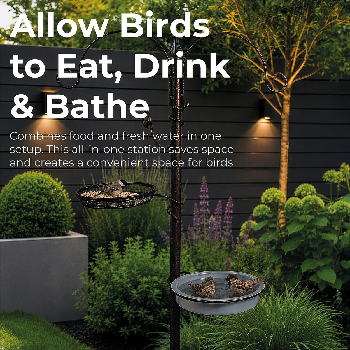St Helens Bird Care Station With Feeder and Bath_Bird Feeders