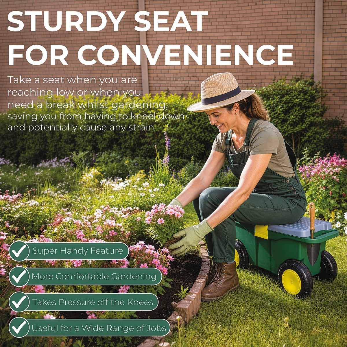 Garden Tool Trolley and Seat_Garden Kneelers