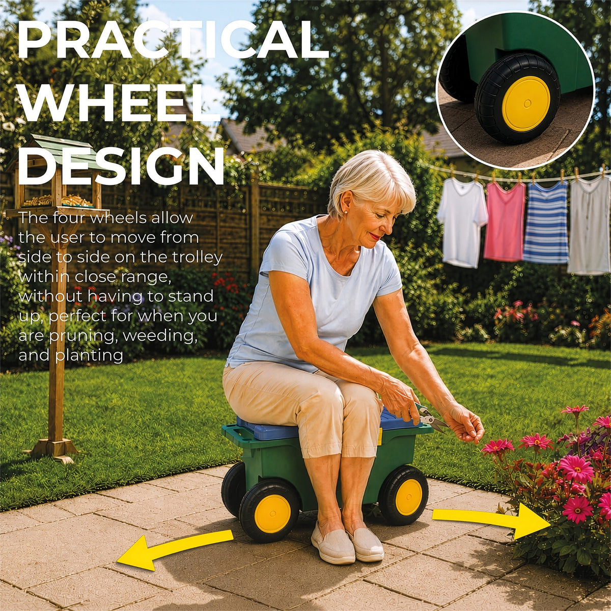 Garden Tool Trolley and Seat_Garden Kneelers