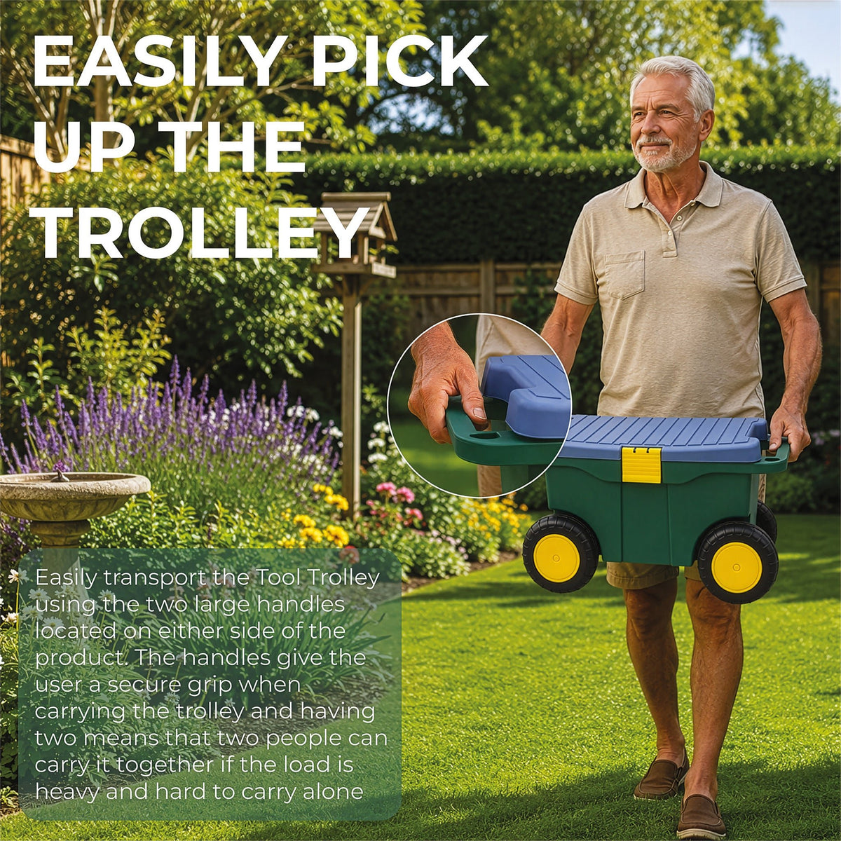 Garden Tool Trolley and Seat_Garden Kneelers
