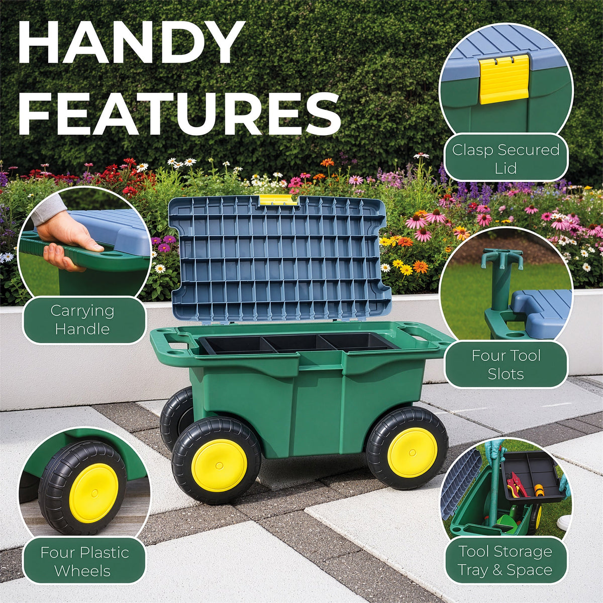 Garden Tool Trolley and Seat_Garden Kneelers