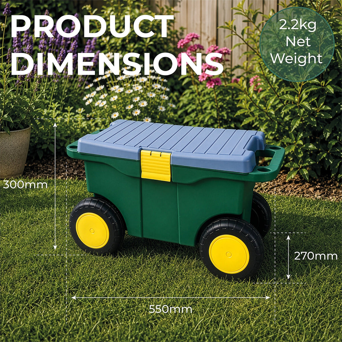 Garden Tool Trolley and Seat_Garden Kneelers