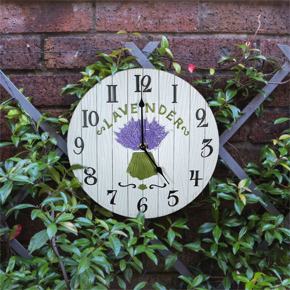 Lavender Outdoor Wall Clock - Indoor & Garden_Clocks
