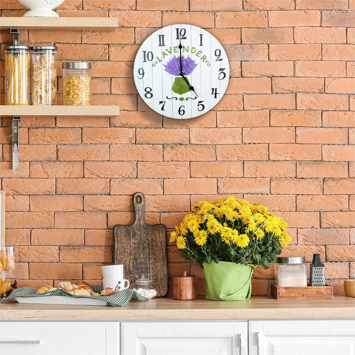 Lavender Outdoor Wall Clock - Indoor & Garden_Clocks