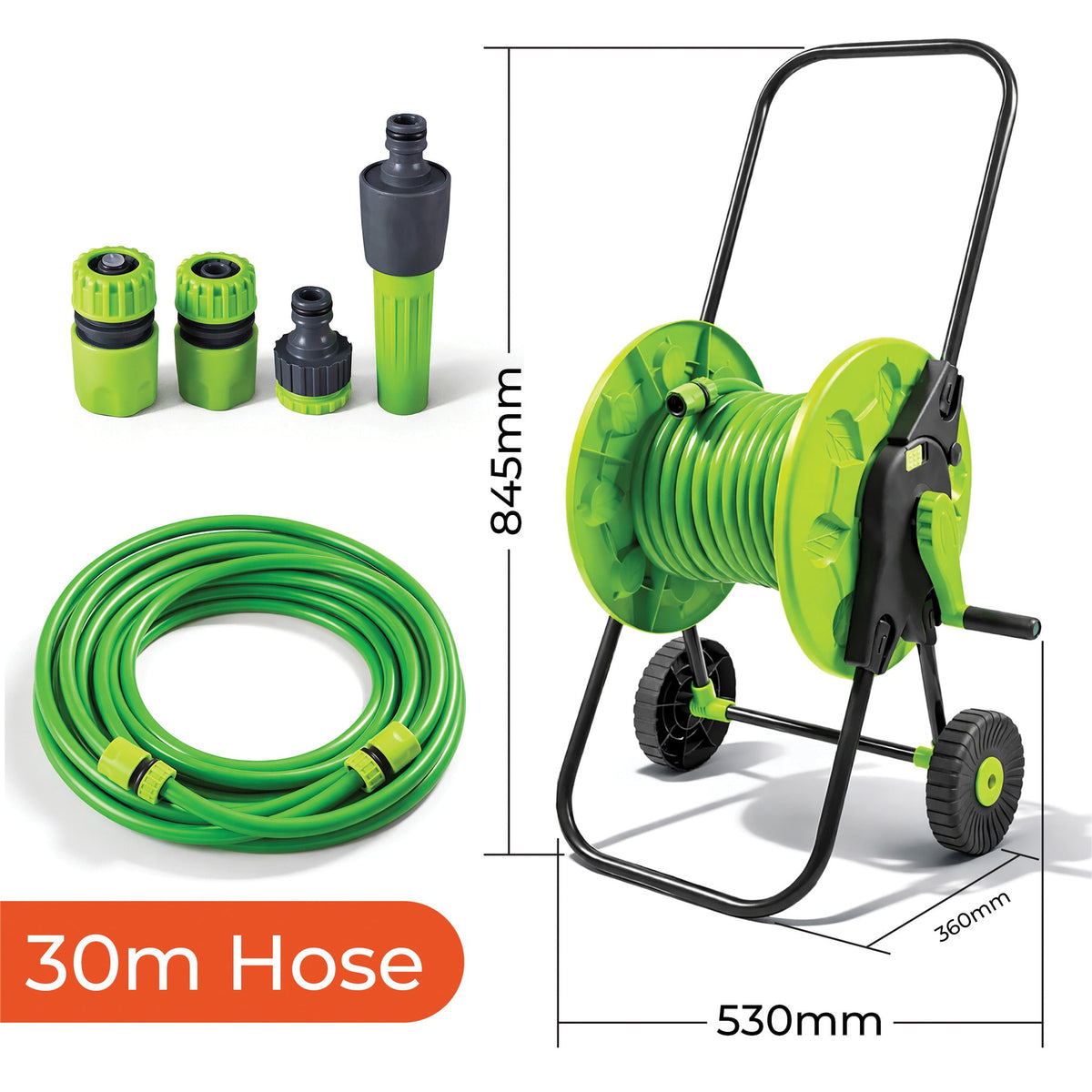 Wheeled Garden Hose Cart_Hoses & Accessories