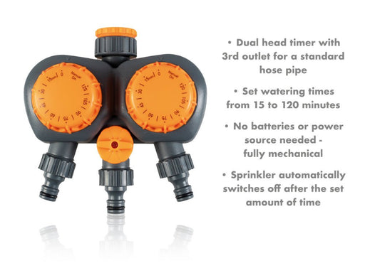 Double Head Mechanical Sprinkler Timer_Hoses & Accessories