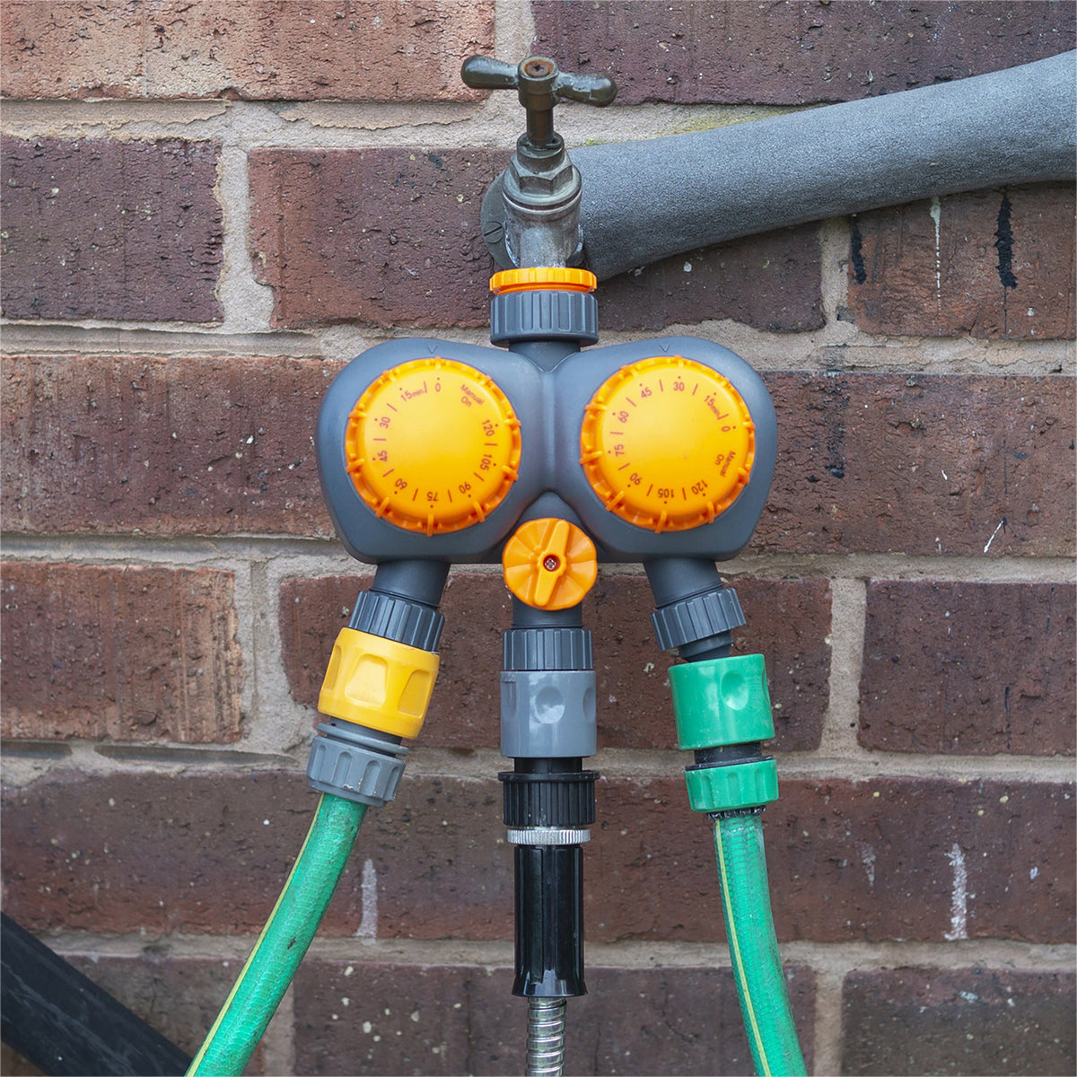Dual Outlet Mechanical Garden Water Timer_Hoses & Accessories