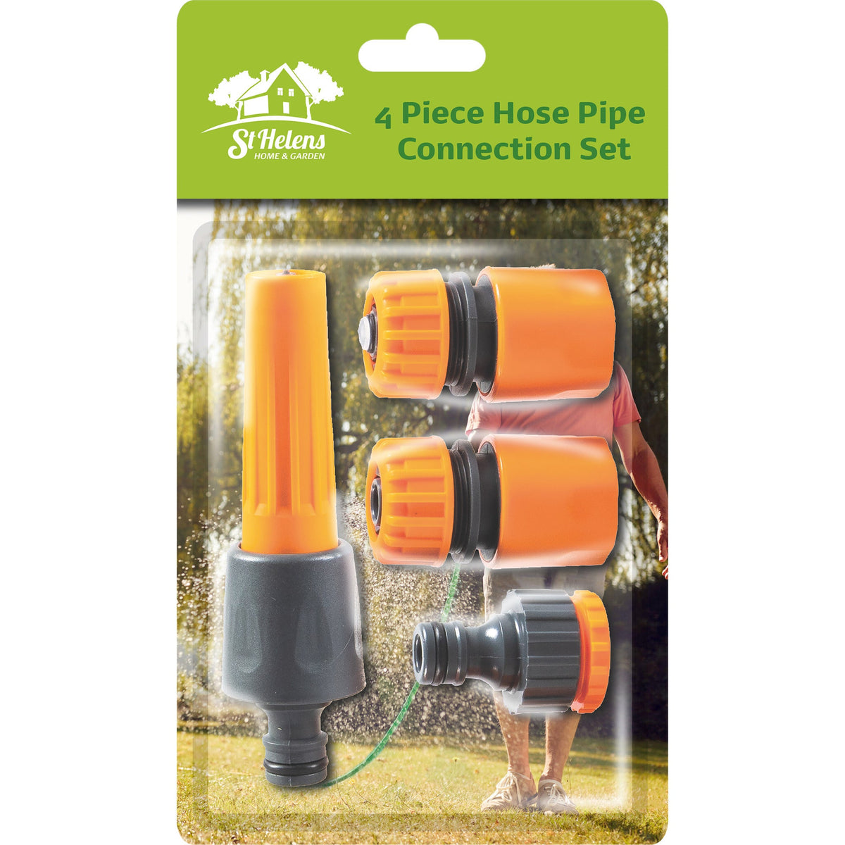 4 Piece Garden Hose Connector & Fitting Set_Hoses & Accessories