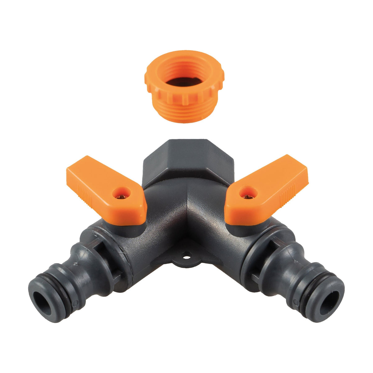2 Way Garden Tap Adaptor - Hose Splitter_Hoses & Accessories