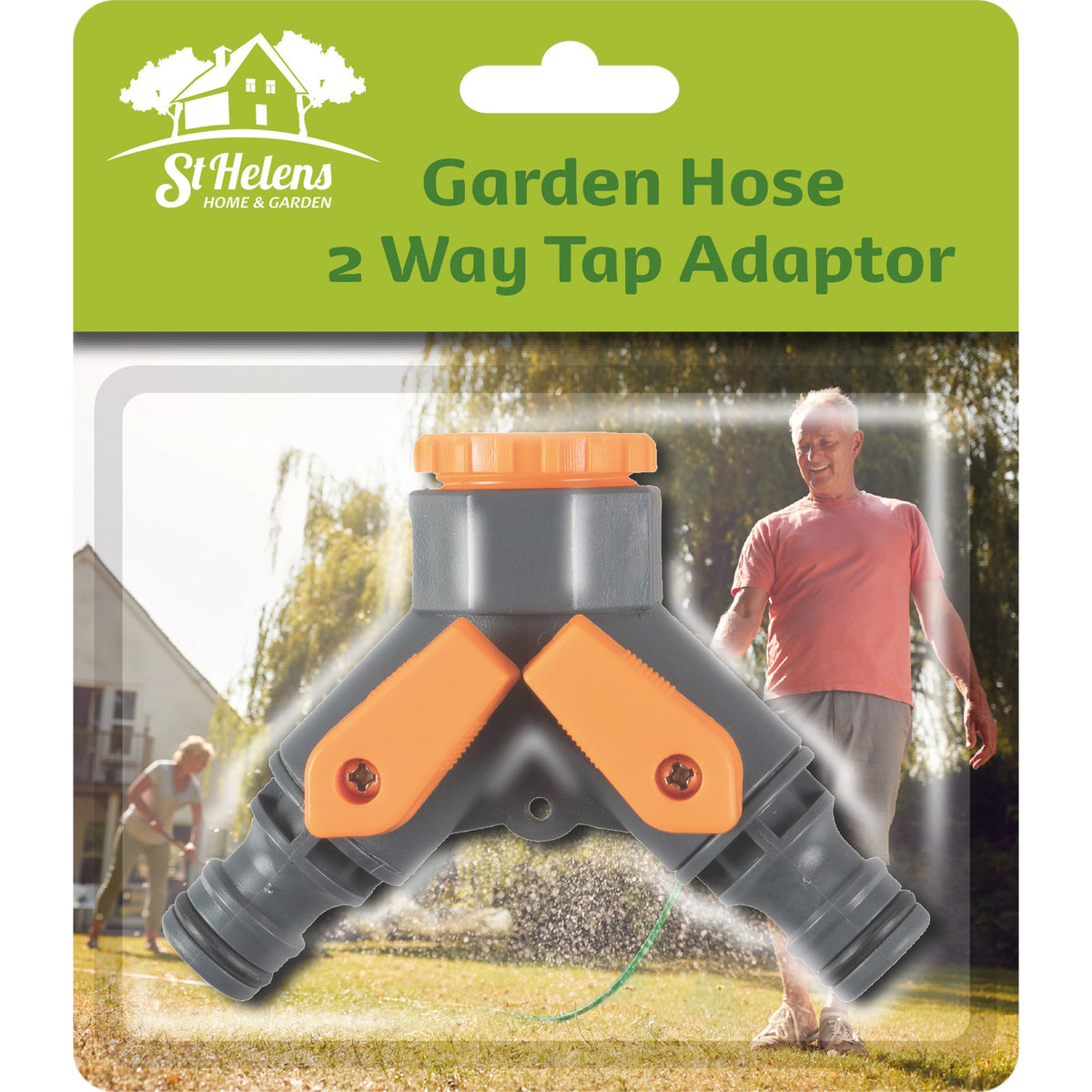2 Way Garden Tap Adaptor - Hose Splitter_Hoses & Accessories