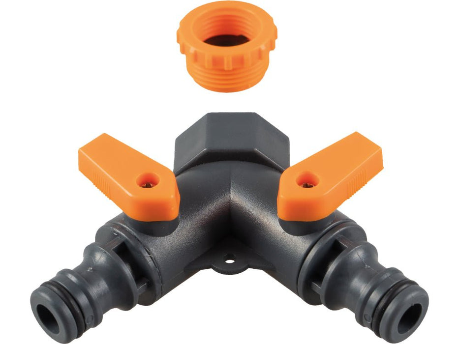Garden Hose 2 Way Tap Adaptor_Hoses & Accessories