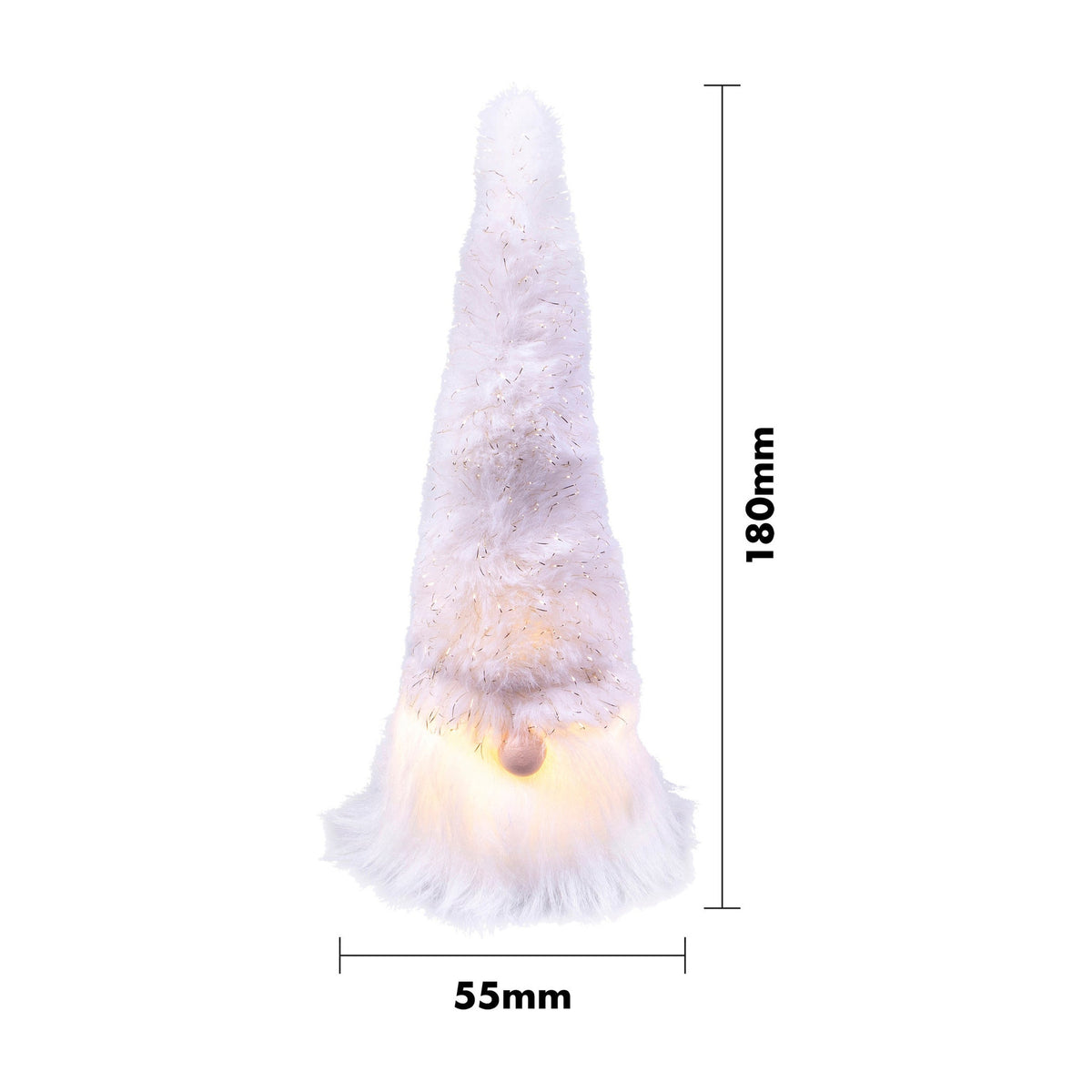 Light-Up Christmas Gonk – Illuminated Festive Decoration for Home or Office_Indoor Christmas Decorations