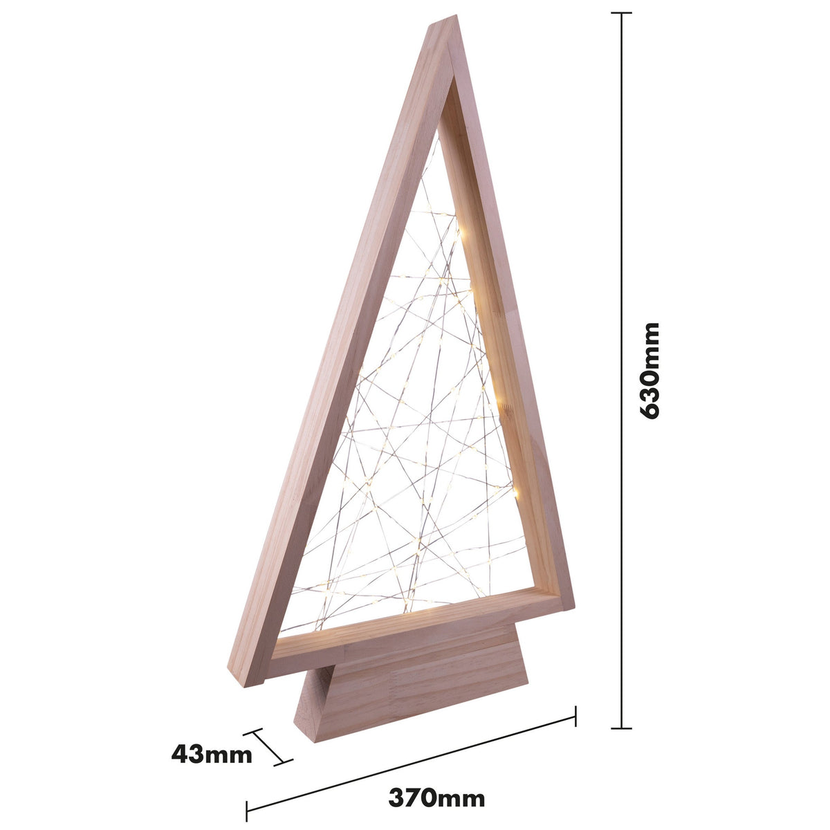 Wooden Christmas Tree – Self-Assembly Festive Decoration for Home or Office_Indoor Christmas Decorations