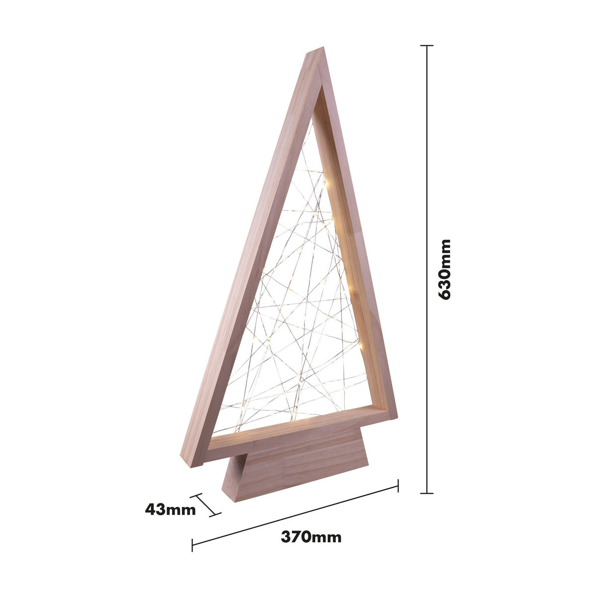 Wooden Christmas Tree – Self-Assembly Festive Decoration for Home or Office_Indoor Christmas Decorations