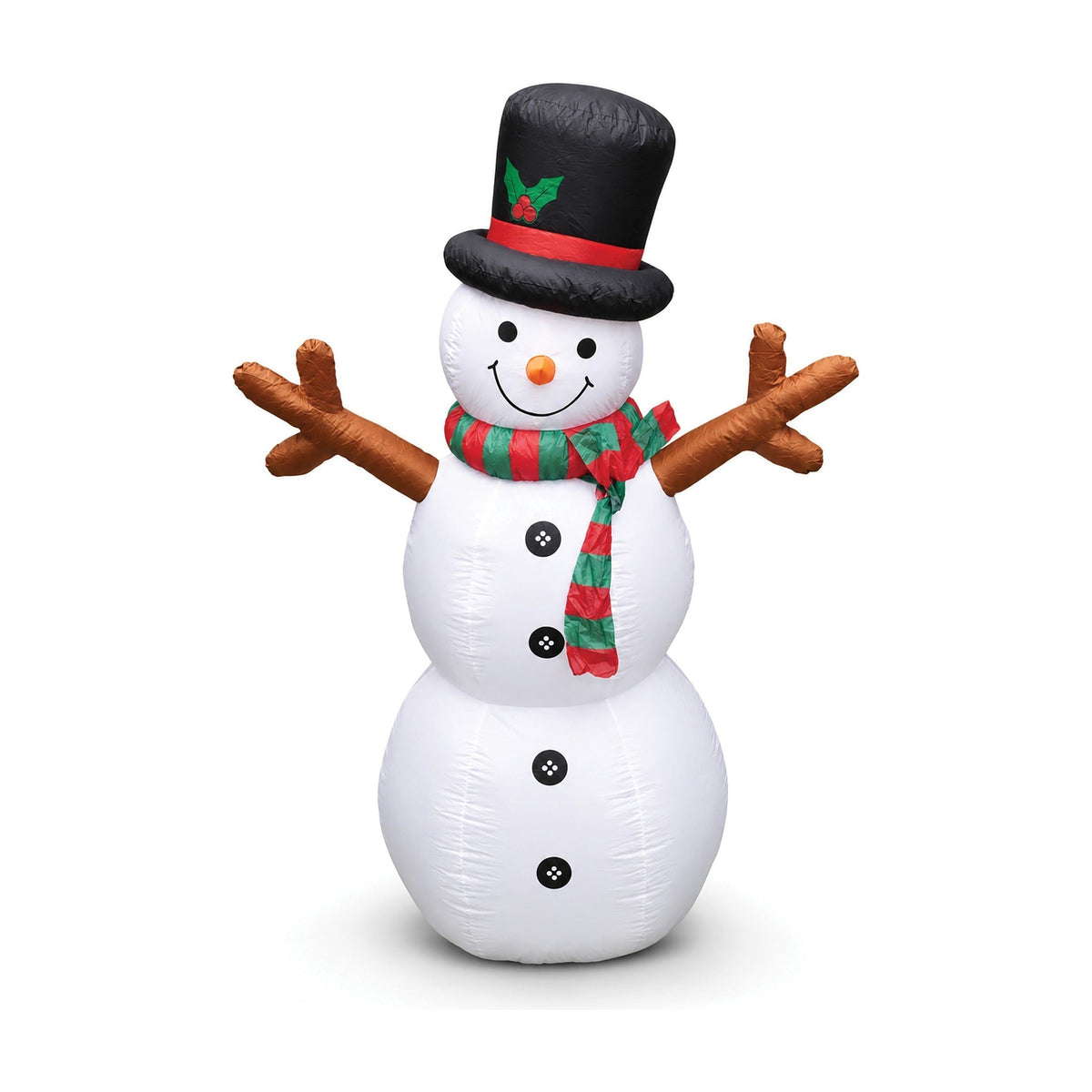 Inflatable Snowman with LED Lights – Festive Holiday Decoration for Indoor & Outdoor Use_Outdoor Christmas Decorations