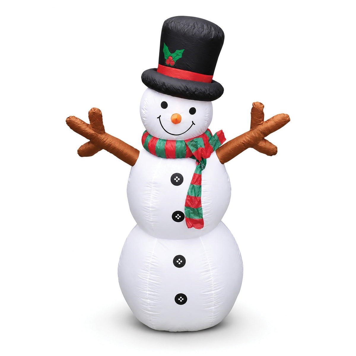 Inflatable Snowman with LED Lights – Festive Holiday Decoration for Indoor & Outdoor Use_Outdoor Christmas Decorations
