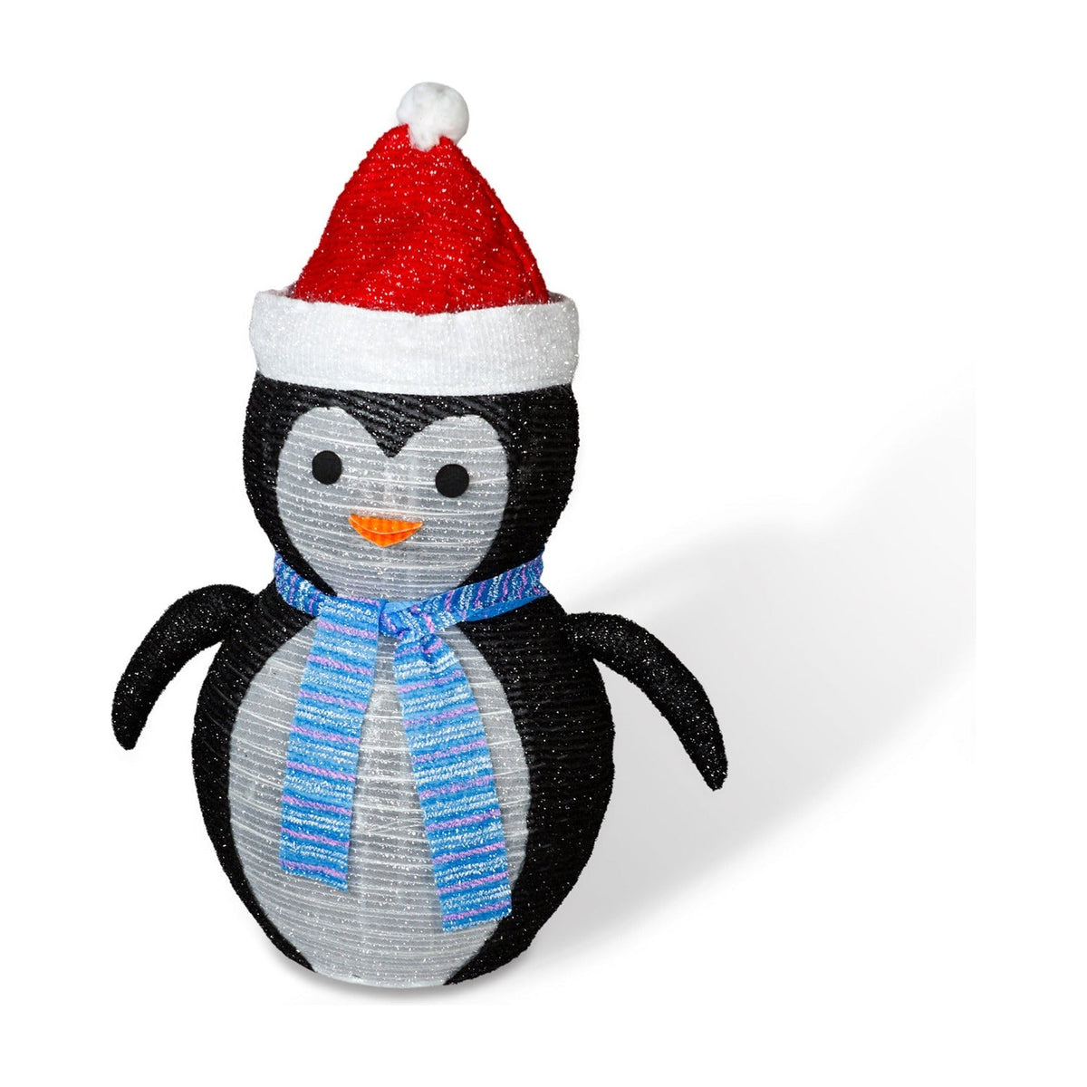 70cm Collapsible LED Christmas Penguin Decoration – Battery Operated with Timer_Outdoor Christmas Decorations