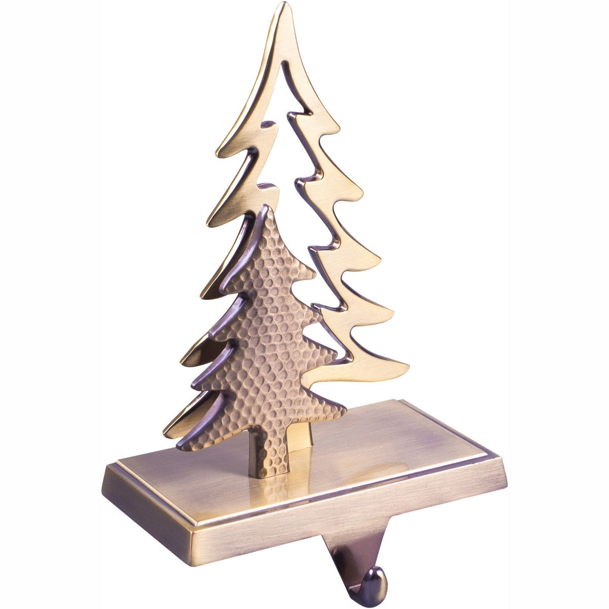 Set of 2 Christmas Stocking Holders - Gold Christmas Tree_Indoor Christmas Decorations