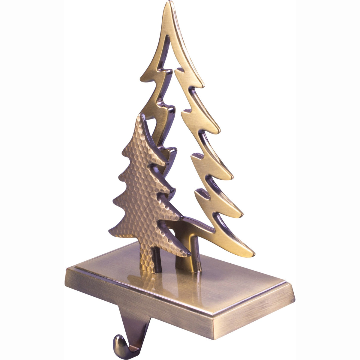 Set of 2 Christmas Stocking Holders - Gold Christmas Tree_Indoor Christmas Decorations