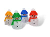 Xmas Haus Set of 4 Acrylic Outdoor/Indoor Snowmen Battery Operated With Timer and 8x4 LED's_Christmas Lights