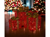 Xmas Haus Set of 3 LED Light Up Christmas Boxes Battery Operated With Timer and 60 LED's Outdoor/Indoor_Christmas Lights