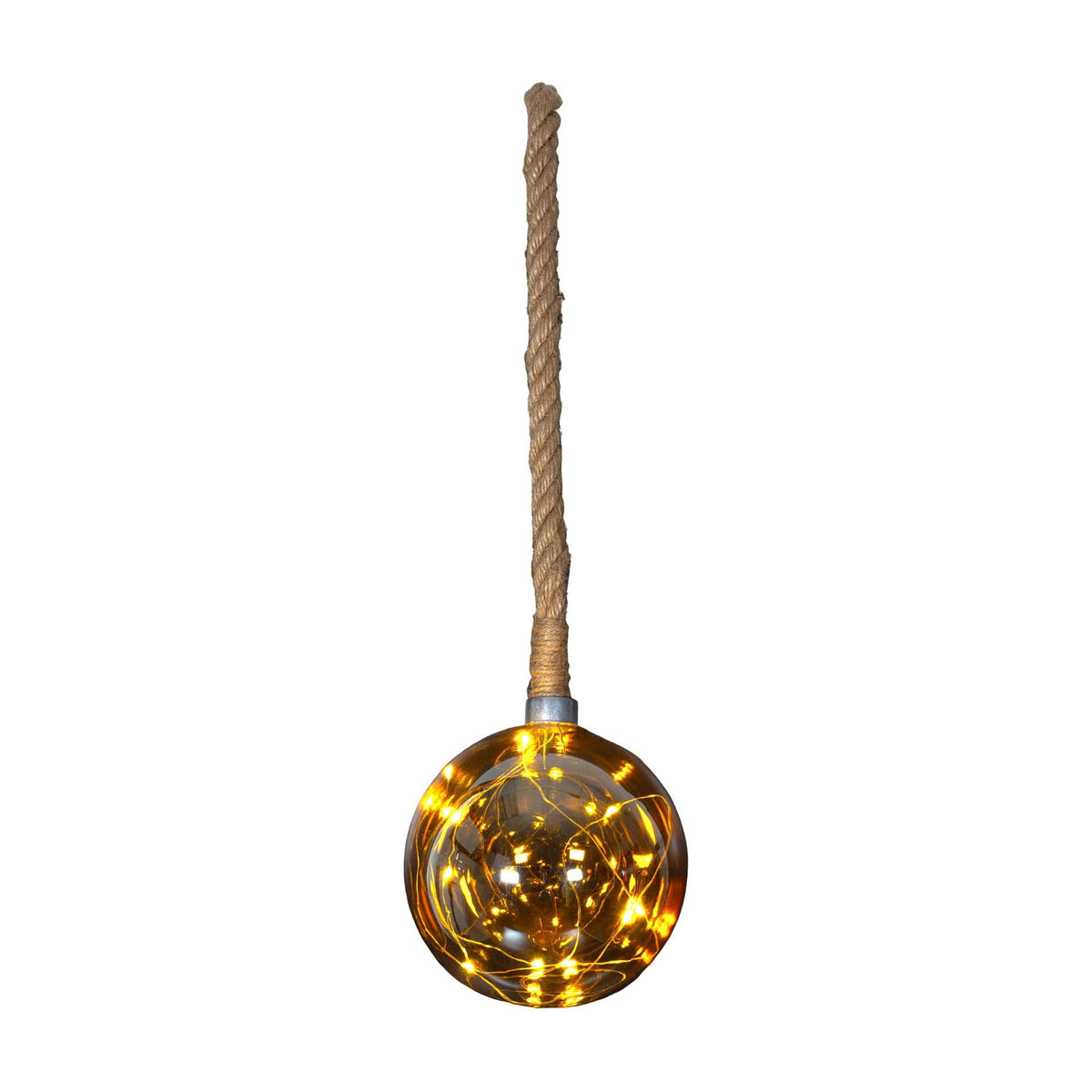 Xmas Haus 30cm Glass Globe Decoration – 10 Warm White LEDs, Battery Operated with Timer, Indoor Use_Indoor Christmas Decorations