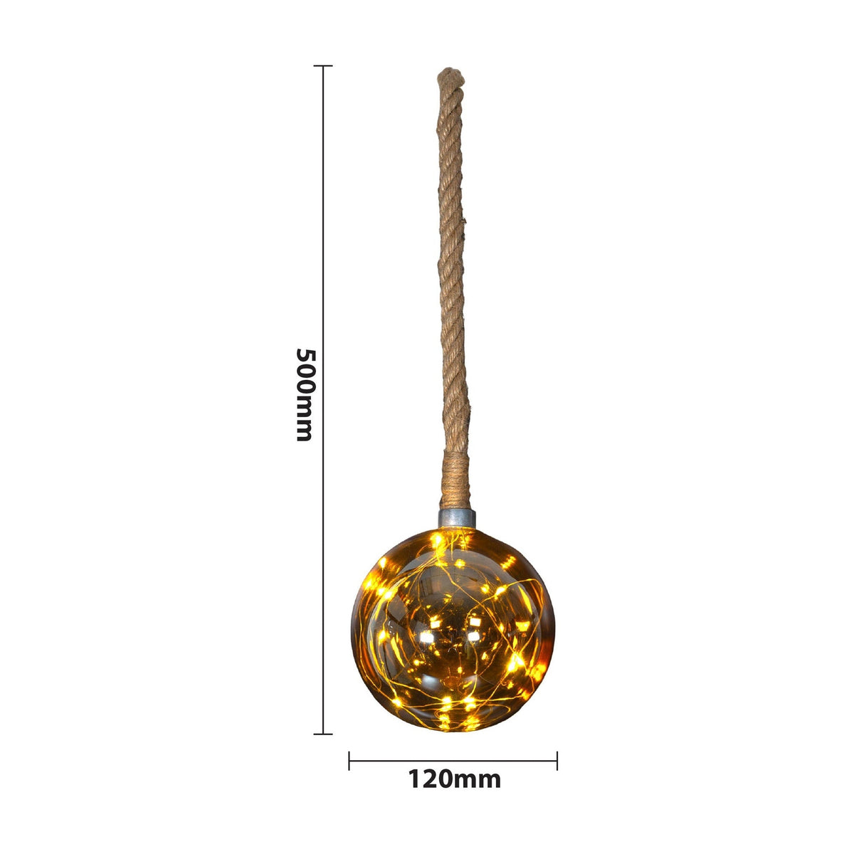 Xmas Haus 30cm Glass Globe Decoration – 10 Warm White LEDs, Battery Operated with Timer, Indoor Use_Indoor Christmas Decorations
