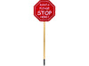 Xmas Haus Outdoor LED Christmas Santa Stop Here Sign with Timer and Battery operation_Christmas Lights