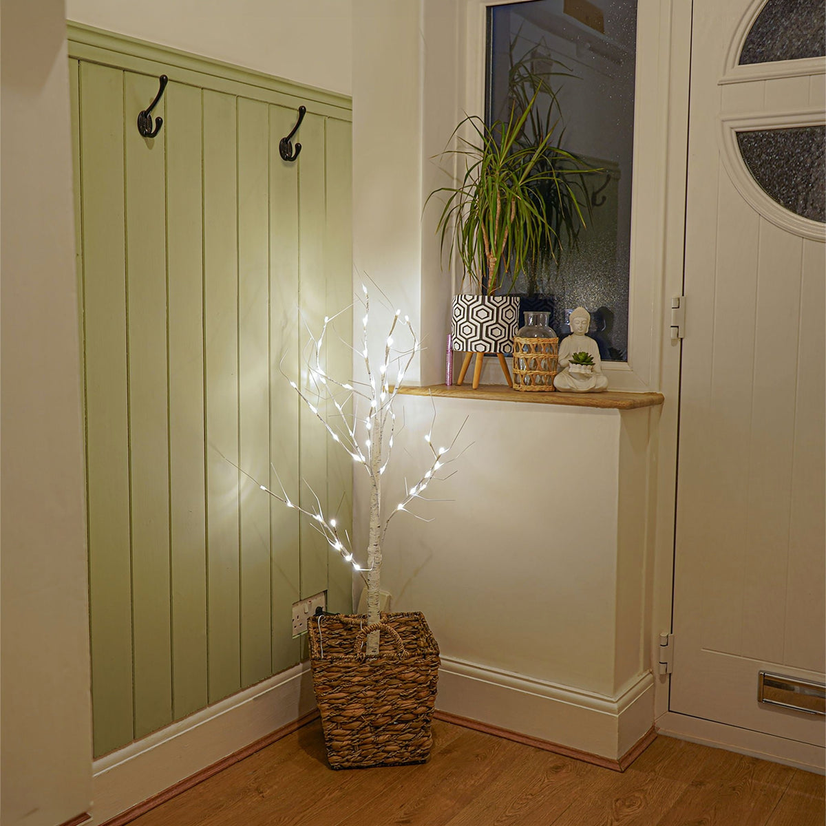 Indoor/Outdoor LED Birch Tree – Festive Illuminated Decoration for Home & Garden_Christmas Lights