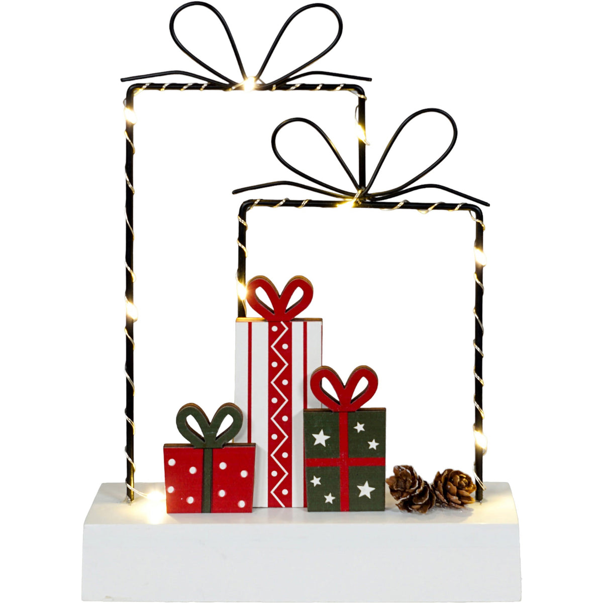 Xmas Haus Battery LED Christmas Present Display – Indoor & Outdoor_Outdoor Christmas Decorations