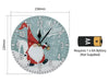 Xmas Haus Christmas Wall Clock (Indoor), Santa Gonk_Christmas Clock