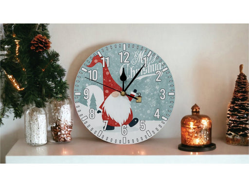 Xmas Haus Christmas Wall Clock (Indoor), Santa Gonk_Christmas Clock