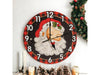 Xmas Haus Christmas Wall Clock (Indoor), Santa_Christmas Clock