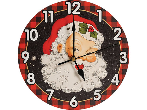 Xmas Haus Christmas Wall Clock (Indoor), Santa_Christmas Clock
