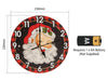 Xmas Haus Christmas Wall Clock (Indoor), Santa_Christmas Clock