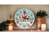 Xmas Haus Christmas Wall Clock (Indoor), Santa & Reindeers_Christmas Clock