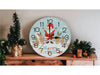 Xmas Haus Christmas Wall Clock (Indoor), Santa & Reindeers_Christmas Clock
