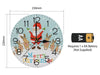 Xmas Haus Christmas Wall Clock (Indoor), Santa & Reindeers_Christmas Clock