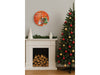 Xmas Haus Christmas Wall Clock (Indoor), Merry Santa & Snowman_Christmas Clock
