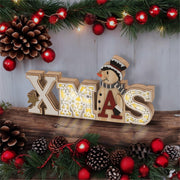 Xmas Haus Battery Powered Wooden XMAS Display_Indoor Christmas Decorations