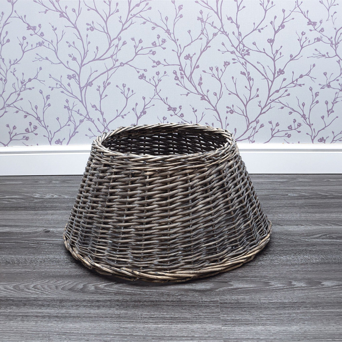 Christmas Wicker Tree Skirt – Rustic Holiday Decoration for Festive Trees_Christmas Tree Skirts
