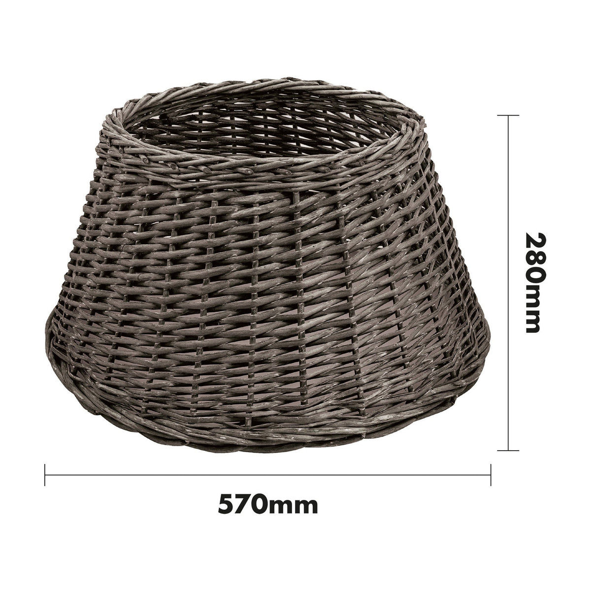 Christmas Wicker Tree Skirt – Rustic Holiday Decoration for Festive Trees_Christmas Tree Skirts