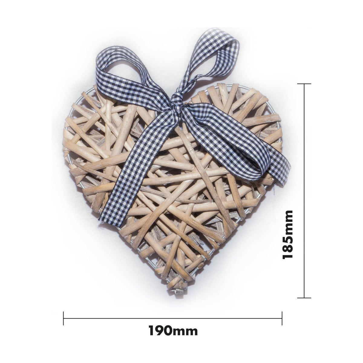 Light Grey Wicker Christmas Heart – Festive Rustic Decoration for Home & Tree_Indoor Christmas Decorations