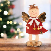 St Helens Home and Garden Metal Angel Ornament - Red or Grey_Indoor Christmas Decorations