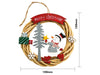 St Helens Snowman Battery Powered Wicker Christmas Wreath_Christmas Wreaths