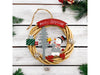 St Helens Snowman Battery Powered Wicker Christmas Wreath_Christmas Wreaths