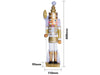 St Helens Glitter Nutcracker 40cm with Staff_Christmas