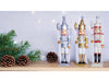 St Helens Glitter Nutcracker 40cm with Staff_Christmas
