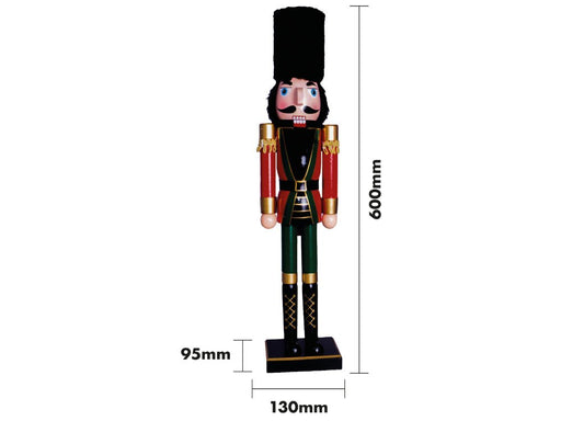 St Helens Classic Wooden Nutcracker Soldier 60cm - 4 Colourways_Christmas